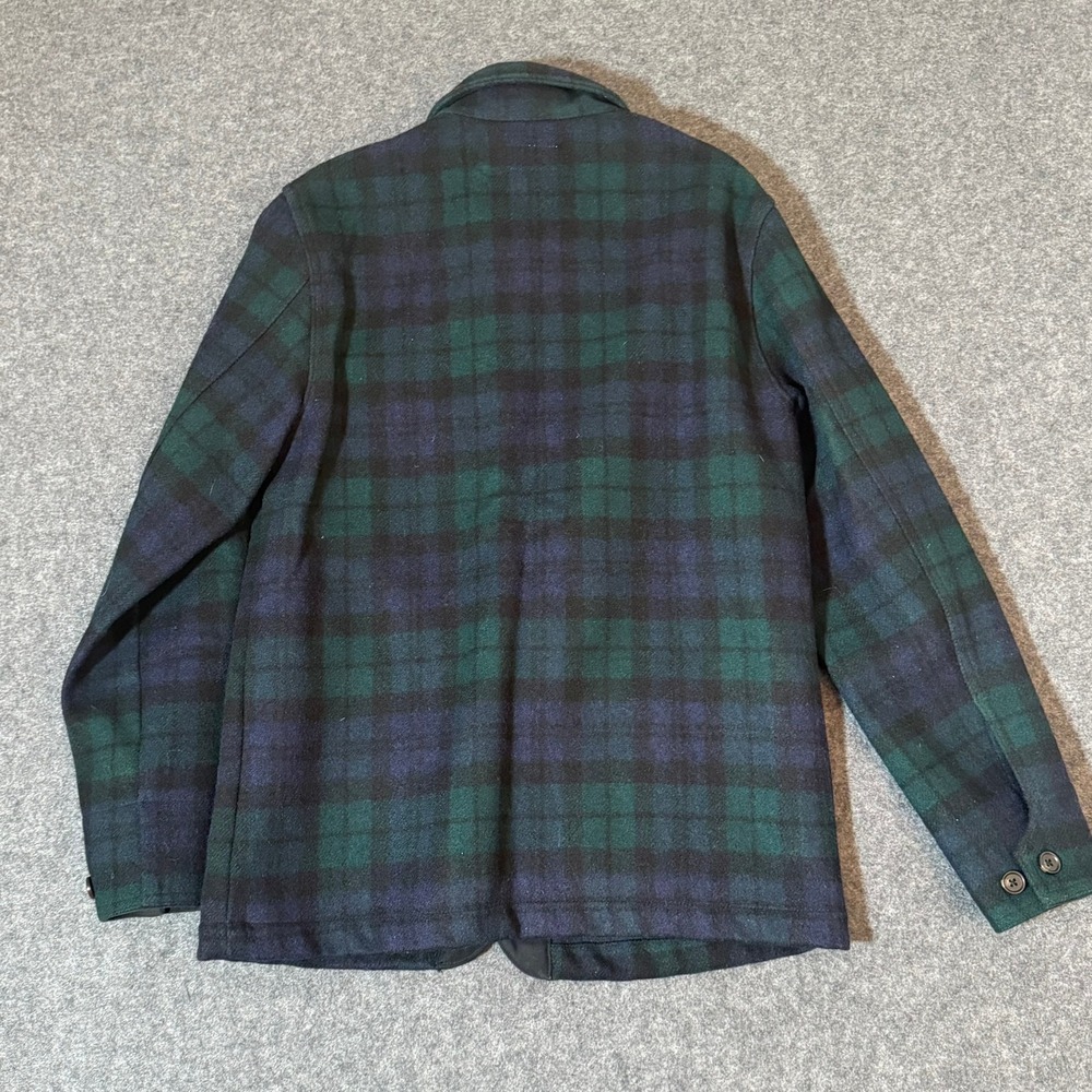 Taylor Stitch Men 38 Sz S Black Watch Plaid Ojai Wool Chore Jacket California - Picture 2 of 10